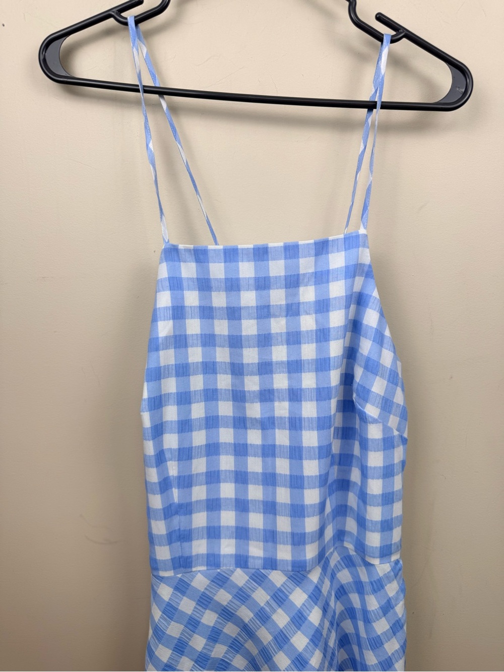 Emma Willis x next blue gingham halter maxi  summer dress 8 - Picture 4 of 11